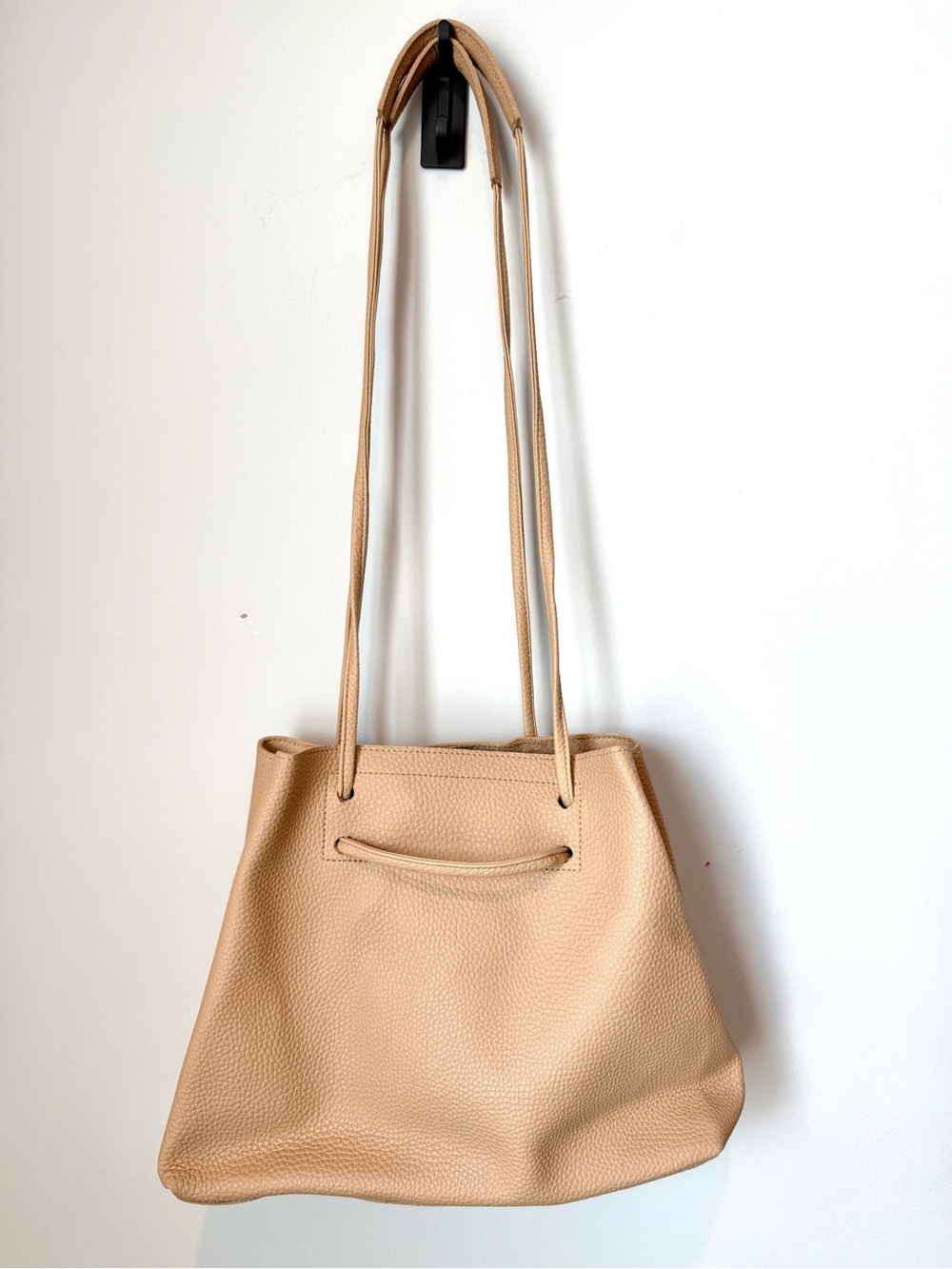 8 Other Reasons Vegan Leather Slouchy Bucket Bag in Tan